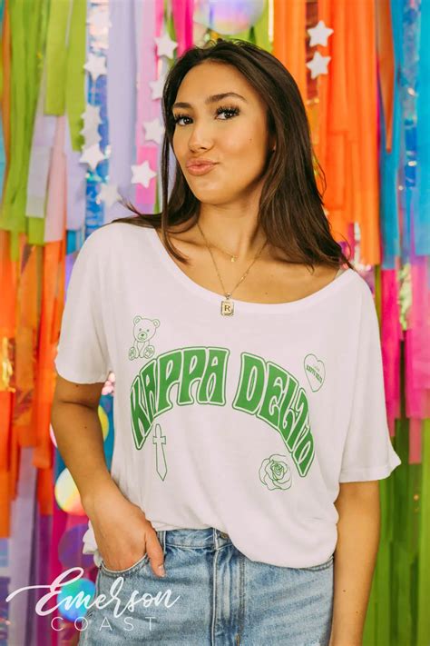 Kappa Delta Symbols Slouchy Tshirt - Emerson Coast