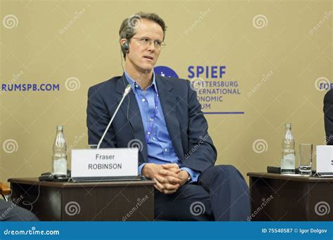 Fraser Robinson editorial photography. Image of forum - 75540587