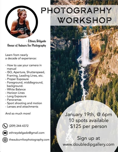 photography workshop, Double Dip Gallery, Lodi, January 19 2024 ...