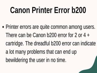 Image result for Canon PIXMA Printer B200 Error Code