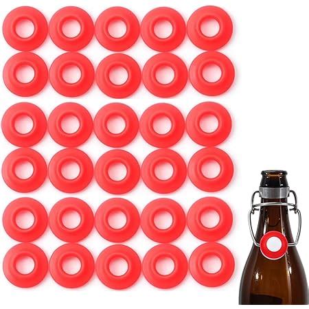 Ferroday Silicone Rubber Grolsch Gaskets Washers for Ez Cap Swing Flip ...