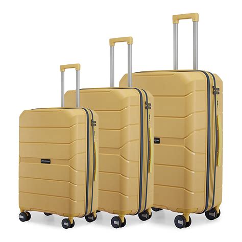 Buy Suitcase Set of 3 Cascade Yellow | Provogue