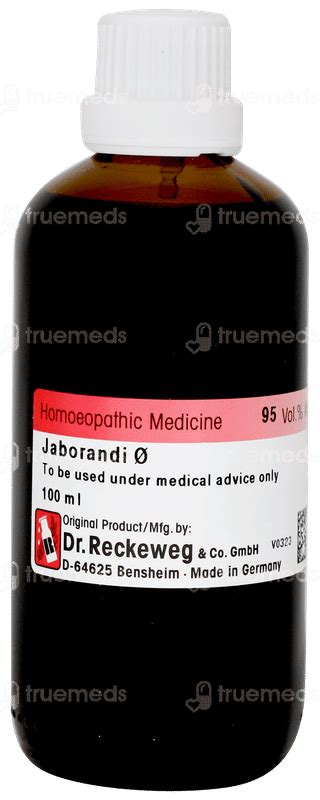 Dr Reckeweg Jaborandi Q Mother Tincture 100 Ml - Uses, Side Effects ...