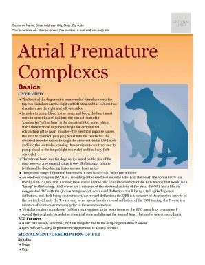 Fillable Online Atrial Premature Fax Email Print - pdfFiller