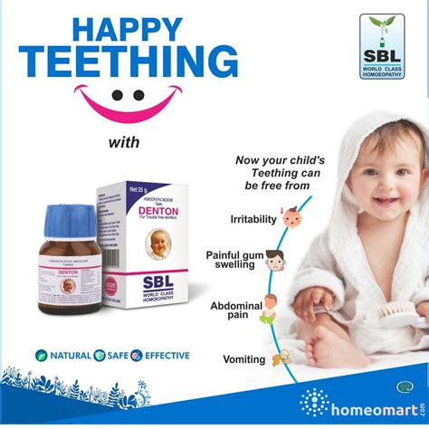 SBL Denton Tablets | Relief for Teething Complaints & Gum Swelling ...