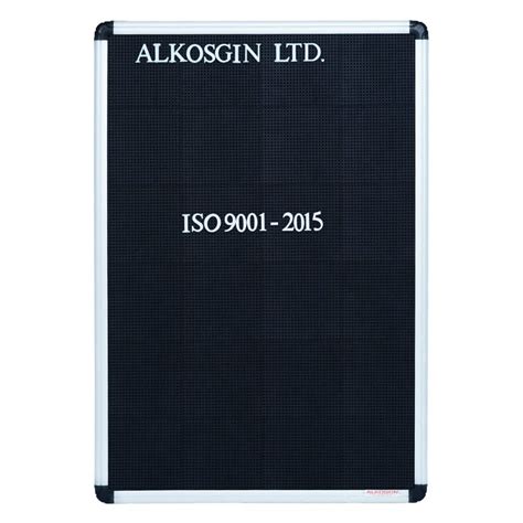 Buy ALKOSIGN Astra Peg Board with Aluminium Frame - Black (2ft x 2ft ...