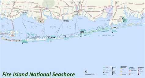 Fire Island National Seashore Map - Ontheworldmap.com