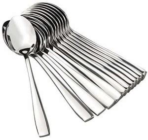 T-KA108 Stainless Steel Tea Spoons with Round Edge, Tableware, (Set of ...