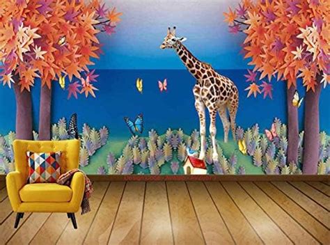 Avikalp Exclusive AVZ0573 Modern Beautiful Autumn Wind Giraffe ...