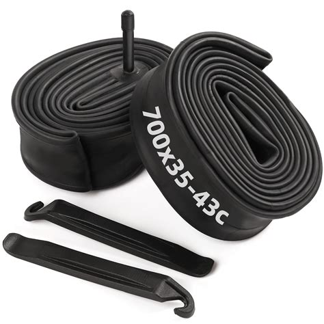 LotFancy 28in Bicycle Inner Tubes, 700x35/43c, 2Pcs, 48mm Schrader ...