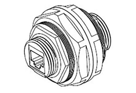 1300580059 Molex | Molex RJ-Lnxx Series Female RJ45 Connector, Panel ...