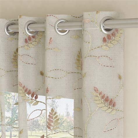 Buy GM Verona Embroidered Sheer Door Curtain - 6.9ft (213cm) from GM at ...