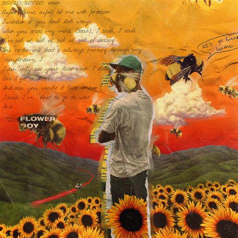 Flower boy album cover/mixed media edit :: Behance