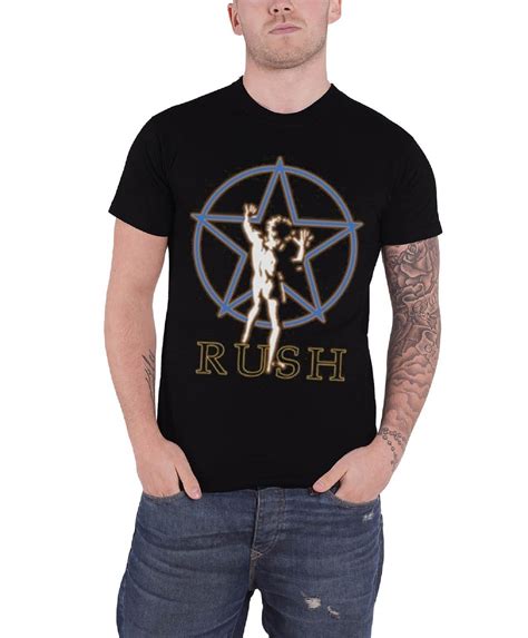 RUSH T SHIRT 2112 starman band logo tour fly by night official new mens ...