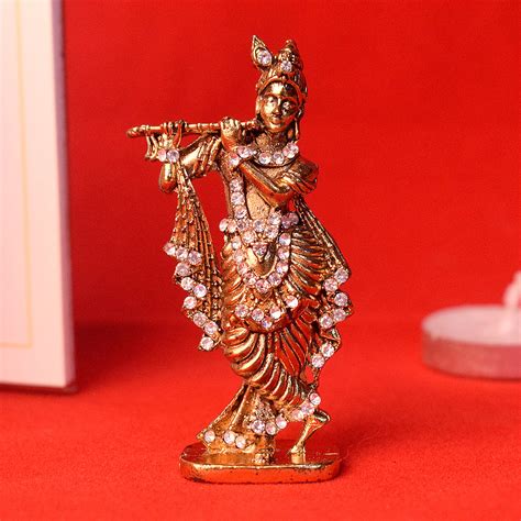 Golden Krishna Idol - Car Dashboard Idol | Buy online | Satvikstore.in ...