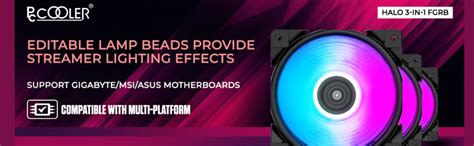 PCCOOLER Halo 3-in-1 FGRB Kit, 120mm 4Pin PWM Fan-RGB : Amazon.in ...
