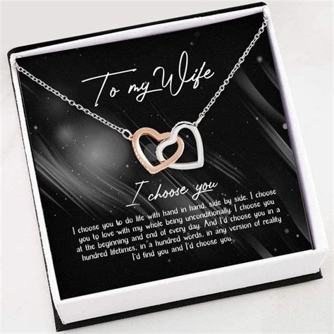 Best Silver Gift For Wife - Pure Silver Two Hearts Necklace Gift Set ...