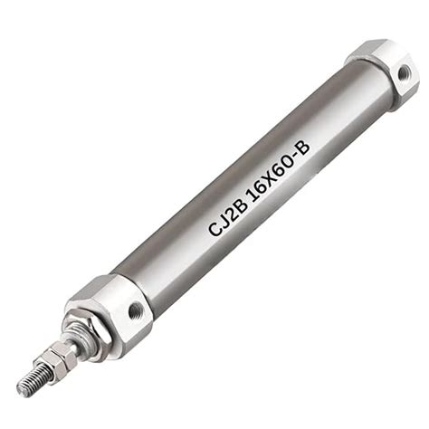 SLVC Stainless Steel Slim Air Pneumatic Cylinder, CJ2B 16-60, M5 Port ...
