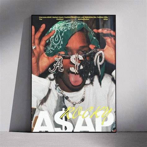 ASAP Rocky Album Cover Poster, One Sheet Wall Size 24''x36'' - Walmart.com