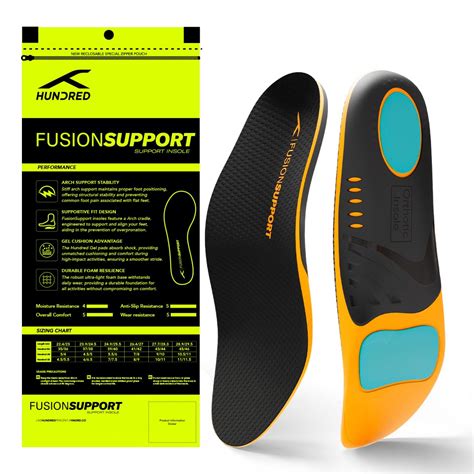 Hundred Fusion Support Comfort Insoles | Fusion Gel Mesh | Rigid Arch ...