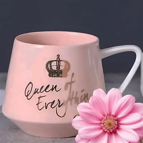 Buy BonZeal Birthday Gift for Daughter Ceramic Queen Mug with Spoon ...
