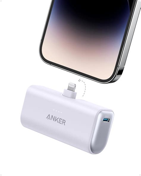 Anker Power Bank, 621 Power Bank with Built-In Lightning Connector, 5 ...