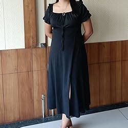 Buy rosery paris Women's Knee Length A-line Ruched Neck Dress Casual ...