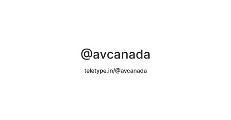 @avcanada — Teletype