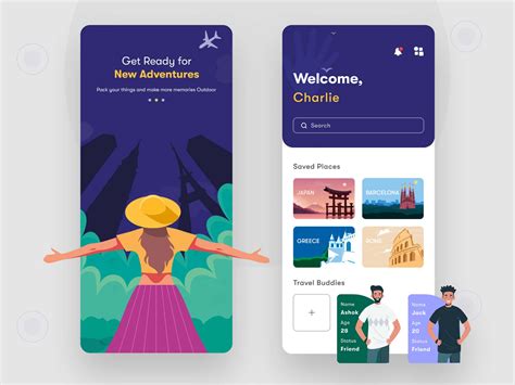 Flight Booking app ui on Behance