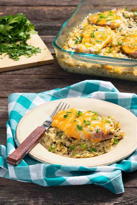 Pork Chop and Mushroom Wild Rice Casserole