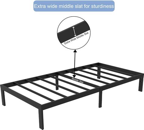 Buy FIRSTHOMES Felix/Twin Bed/Twin Platform Bed Frame/Twin Size Metal ...