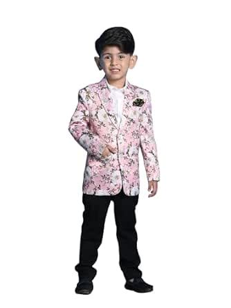 VASTRAMAY Boys' Pink Blazer_VASBCT007PN_36 : Amazon.in: Fashion