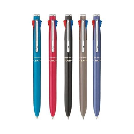 FLAIR 3 in 1 Retractable Ball Pen | 3 Ink Colors in One Pen | Multi Use ...