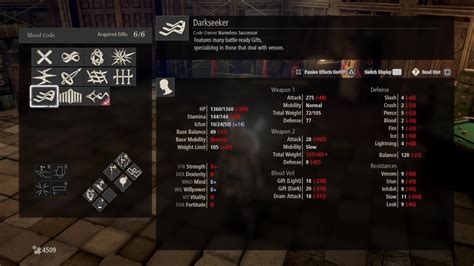 Code Vein Blood Code Types 的图像结果