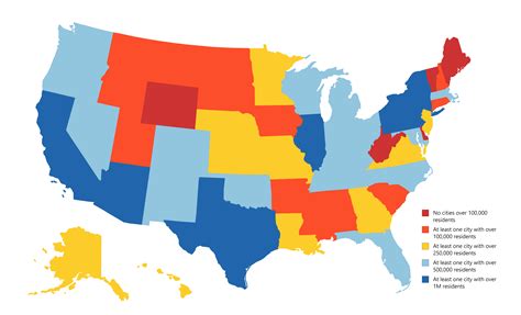 United States Based on Biggest Cities by Population : r/MapPorn
