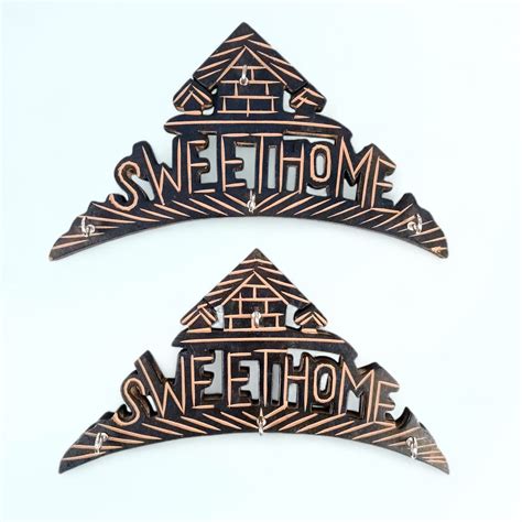 Wooden Key Holder Wall Hanging for Home & Gift