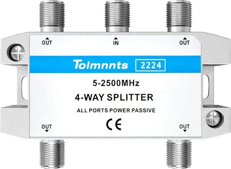 4-Way Coaxial Cable Splitter for CATV, Satellite TV, India | Ubuy