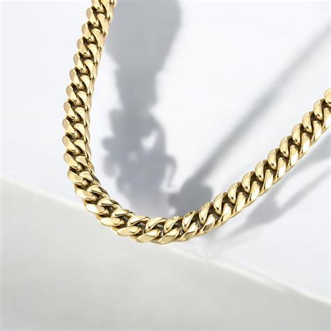 Mens Classic Gold Cuban Neckchain – Aiza World