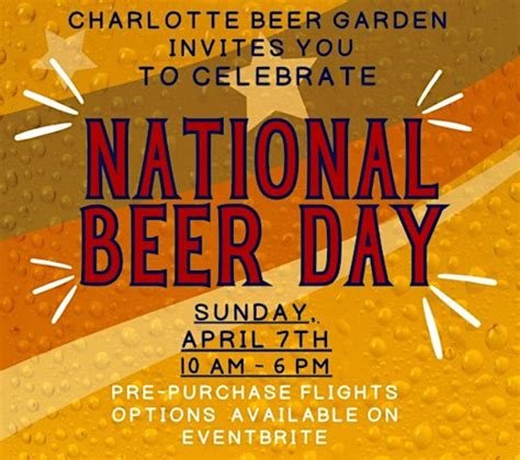 National Beer Day @Charlotte Beer Garden | South End Charlotte