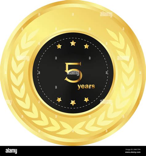 5th anniversary in gold and Black, anniversary gift, five Year ...