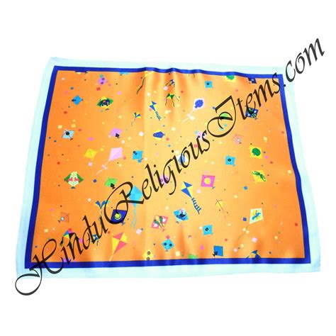 Premium Satin Printed Pichwai (Backdrop) - Uttarayan ( Kite(Patang) Ut