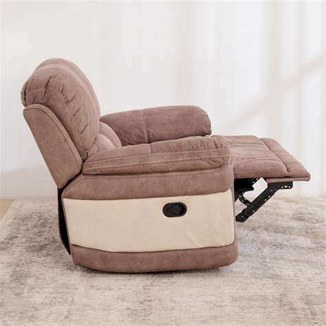 Buy (Refurbished) Dawson Polyester 2-Seater Recliner - Beige from Home ...