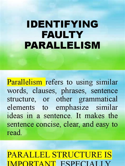 Image result for Faulty Parallelism Examples