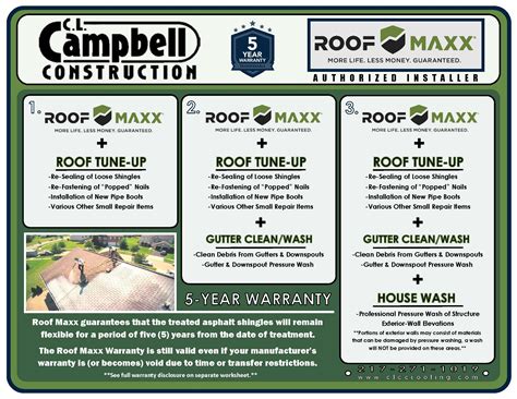 ROOF MAXX & Tune-Up – C.L. Campbell Construction LLC | Illinois Roofing Contractor