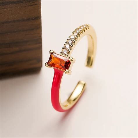 Chroma Sparkle Ring - Red | Salty – Salty Accessories