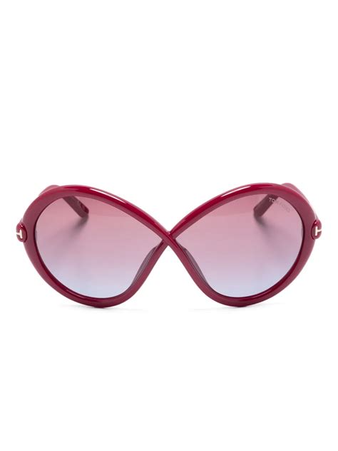 Tom Ford Eyewear Jada Oversize Sunglasses Price in India | Culture Circle