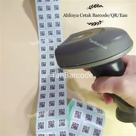 Jual cetak Barcode QR 3x3 waterproof label sticker - Jakarta Barat ...