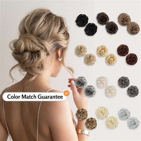 Messy Hair Bun Extension, Messy Bun Hair Piece, Hair Updo, Hair Bun ...