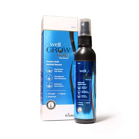 Wellgrow Gold Hair Serum for Men & Women, 60ml – ClickOnCare