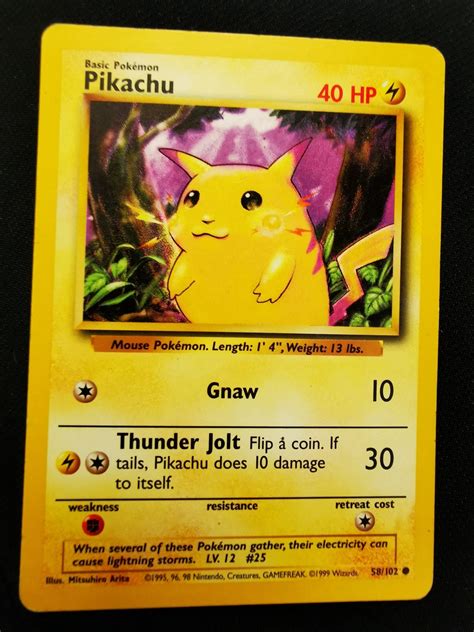 First Edition Pokemon Card Pikachu - Etsy